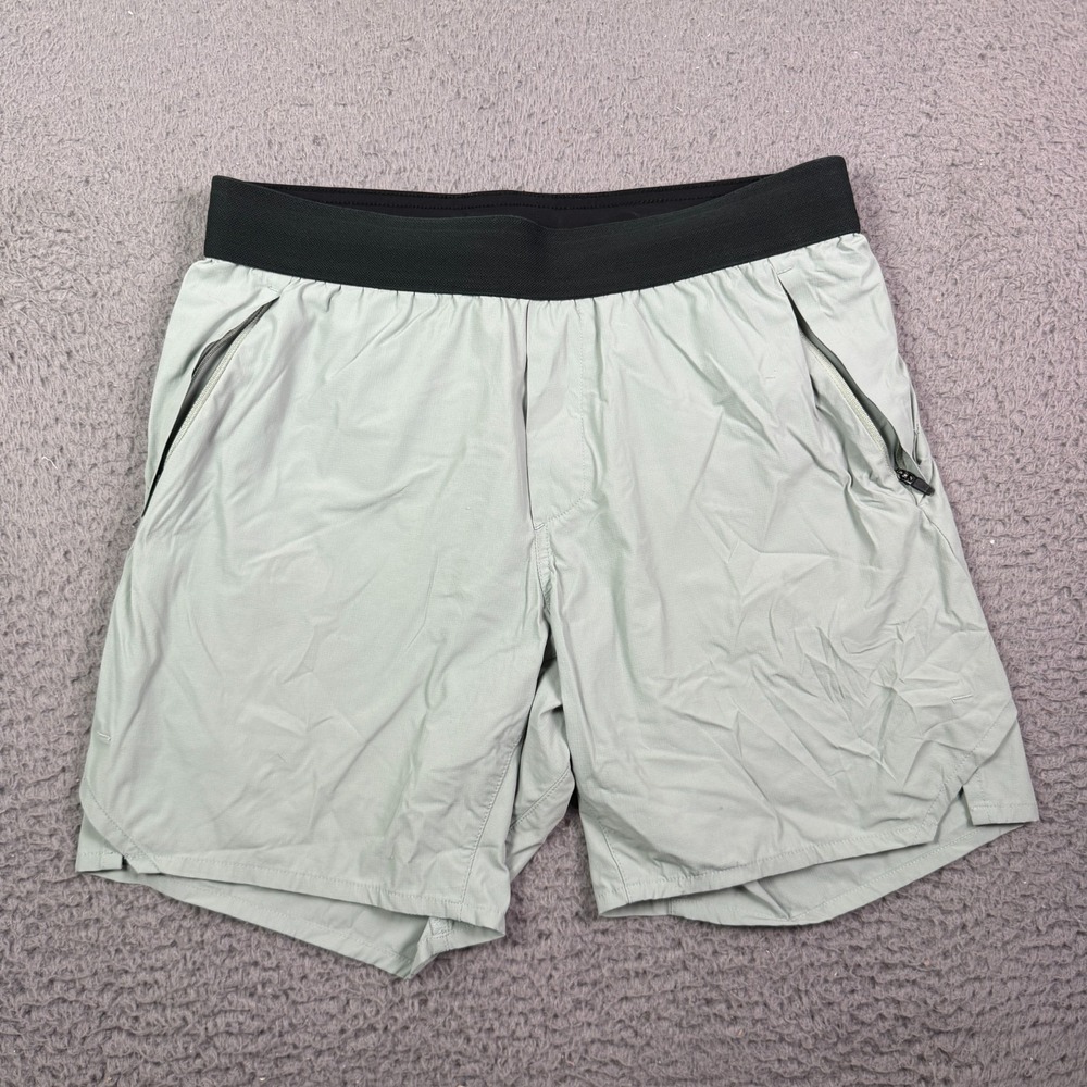 Ten Thousand Shorts Mens Small Light Green The Tactical Lined Gym 7" Inseam